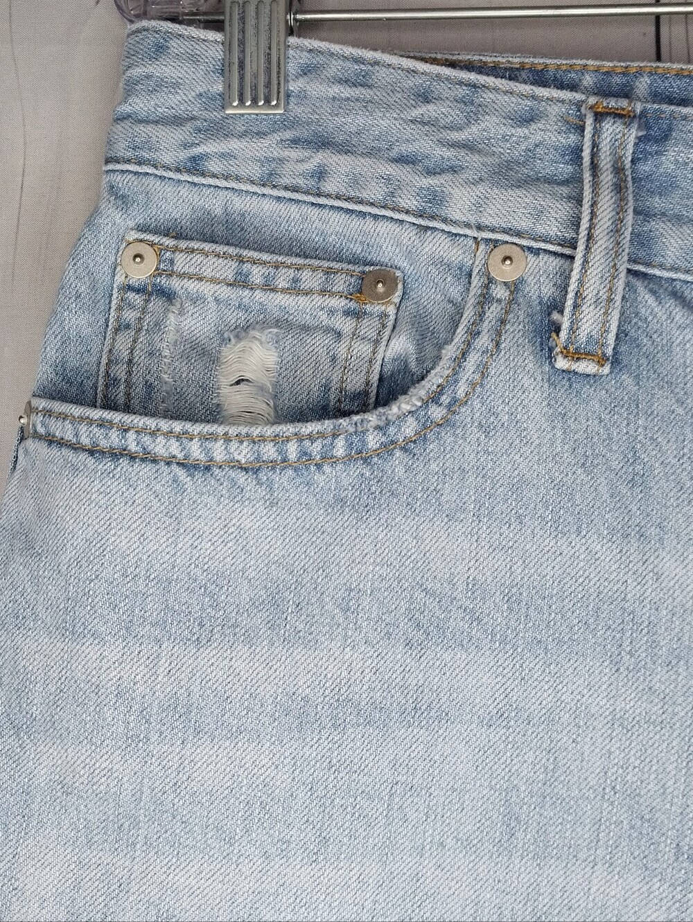 Madewell High-Rise Curvy Perfect Vintage 90's Y2K Classic Light Blue Jeans - Picture 3 of 10